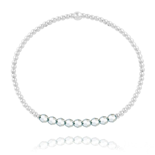 Silver Cal Fc Beads Bracelet