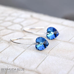 Long Drop Swarovski Crystal Earrings