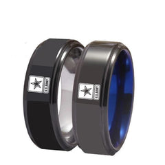 Tungsten Silver Military Ring
