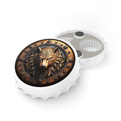 Wolf Magnetic Bottle Opener