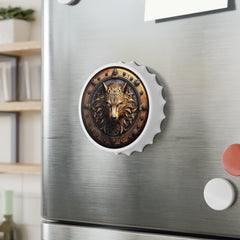 Wolf Magnetic Bottle Opener