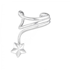 Silver Star Ear Cuff