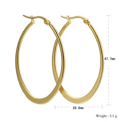 Stainless Steel Hoop Earrings