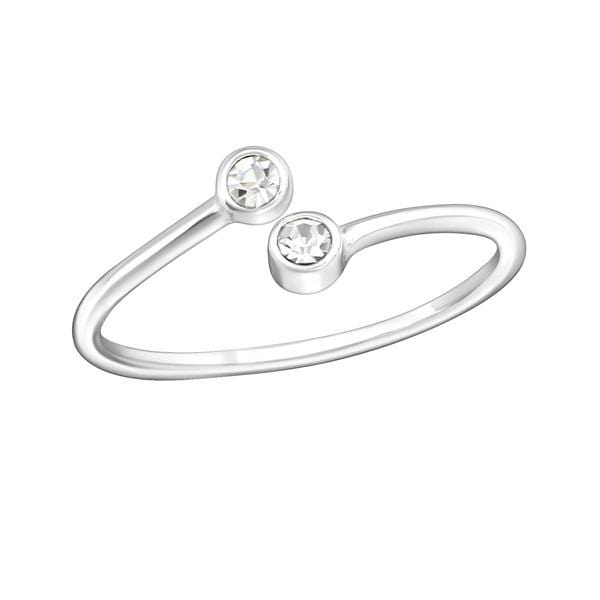 Silver Round Midi Ring