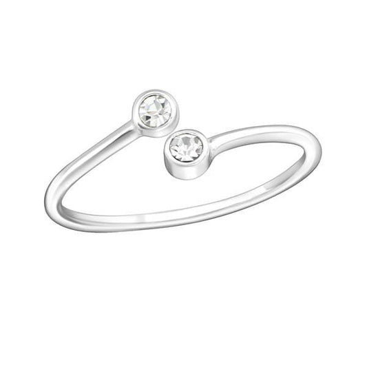 Silver Round Midi Ring