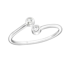Silver Round Midi Ring