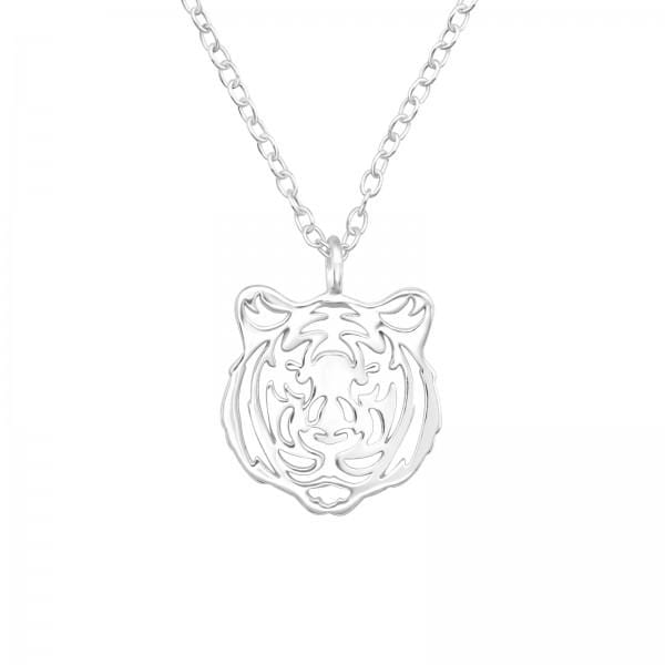 Silver Tiger Necklace