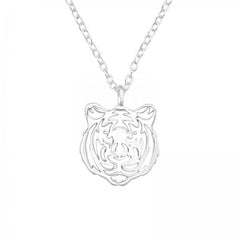 Silver Tiger Necklace
