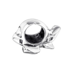 Silver Plane Charm Bead