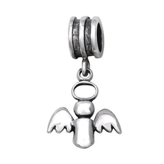 Silver Angel Charm Bead