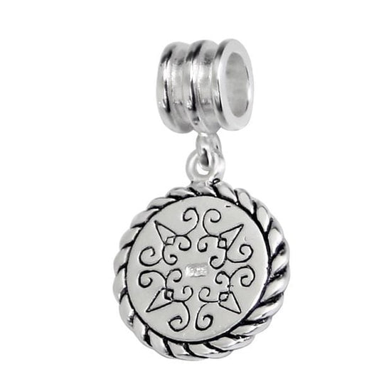 Silver Hexagram Charm Bead