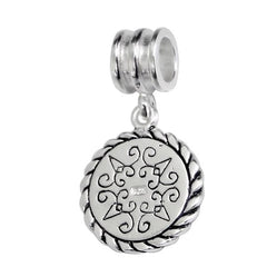Silver Hexagram Charm Bead