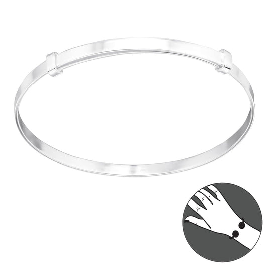 Silver Plain Bangle