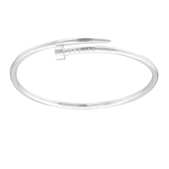Silver Nail Bangle for women