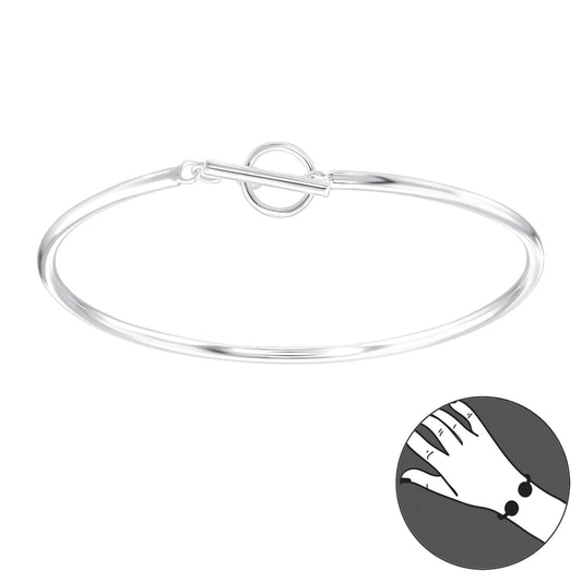 Silver Plain Heavy  Bangle