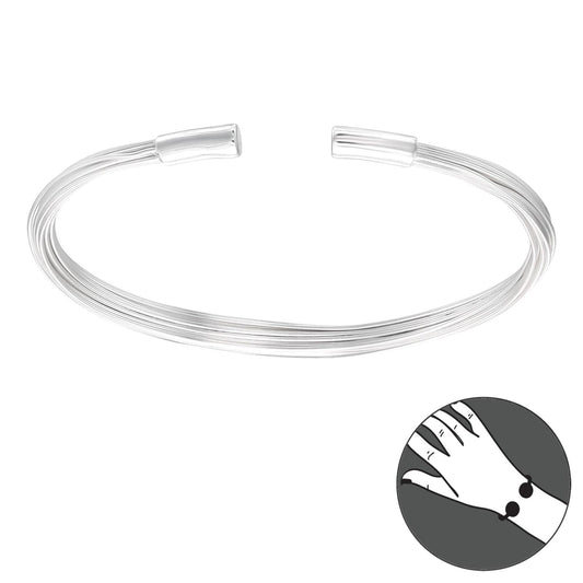 Silver Heavy Bangle for Women