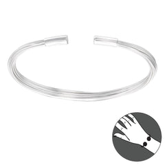 Silver Heavy Bangle for Women
