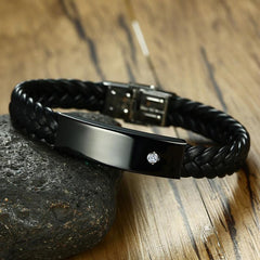 Stainless Steel Engravable Bracelet for Men