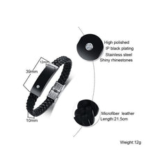 Stainless Steel Engravable Bracelet for Men