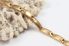Womens Gold Magnetic Therapy Bracelets