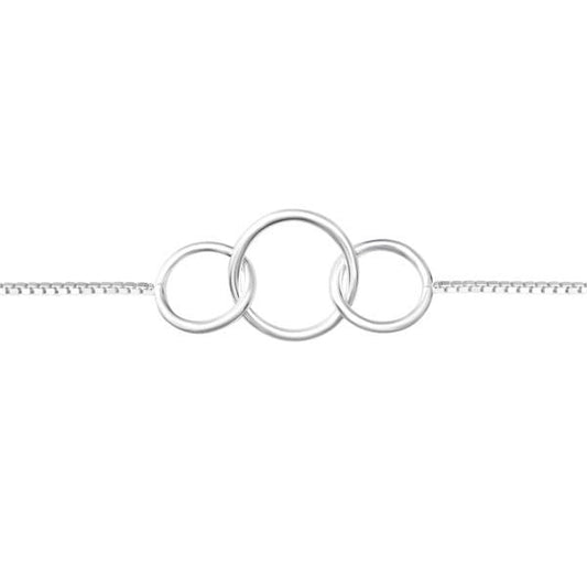 Sterling Silver Circle Link Bracelet