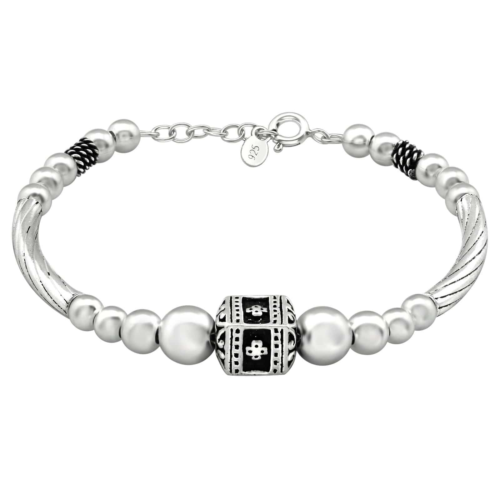 Silver Bali Bracelet