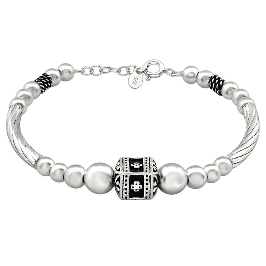 Silver Bali Bracelet