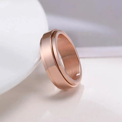 Women Rose Gold Spinner Ring
