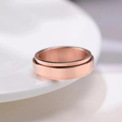 Women Rose Gold Spinner Ring