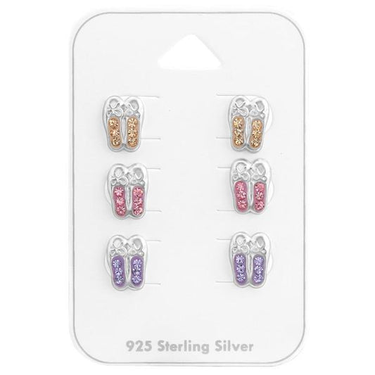 Ballerina Shoes  Earrings Set for Kids