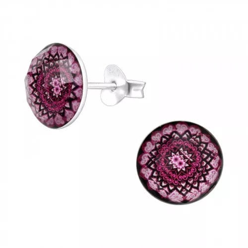 Kids Silver Flower Stud Earrings