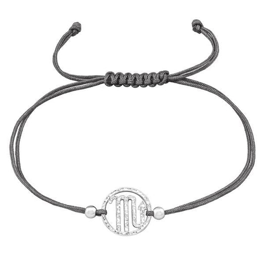 Silver Scorpio Zodiac Sign Bracelet