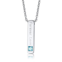 Stainless Steel Forever Love Couple Necklace