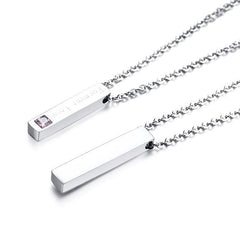 Stainless Steel Forever Love Couple Necklace