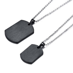 Stainless Steel His queen Her King Couple Necklace