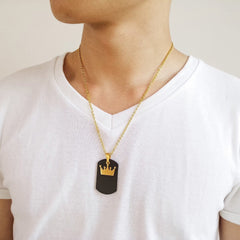 His Queen & Her King Crown Necklace