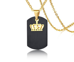His Queen & Her King Crown Necklace