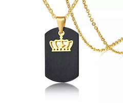 His Queen & Her King Crown Necklace