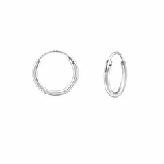 Silver 8mm Hoop Earrings