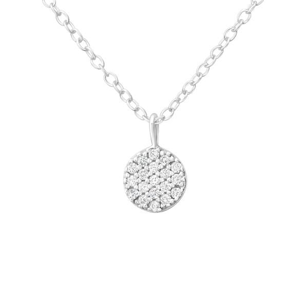 Silver Round Necklace