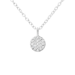 Silver Round Necklace