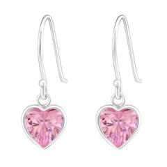 Silver Heart Earrings