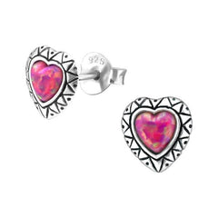 Heart Stud Earrings