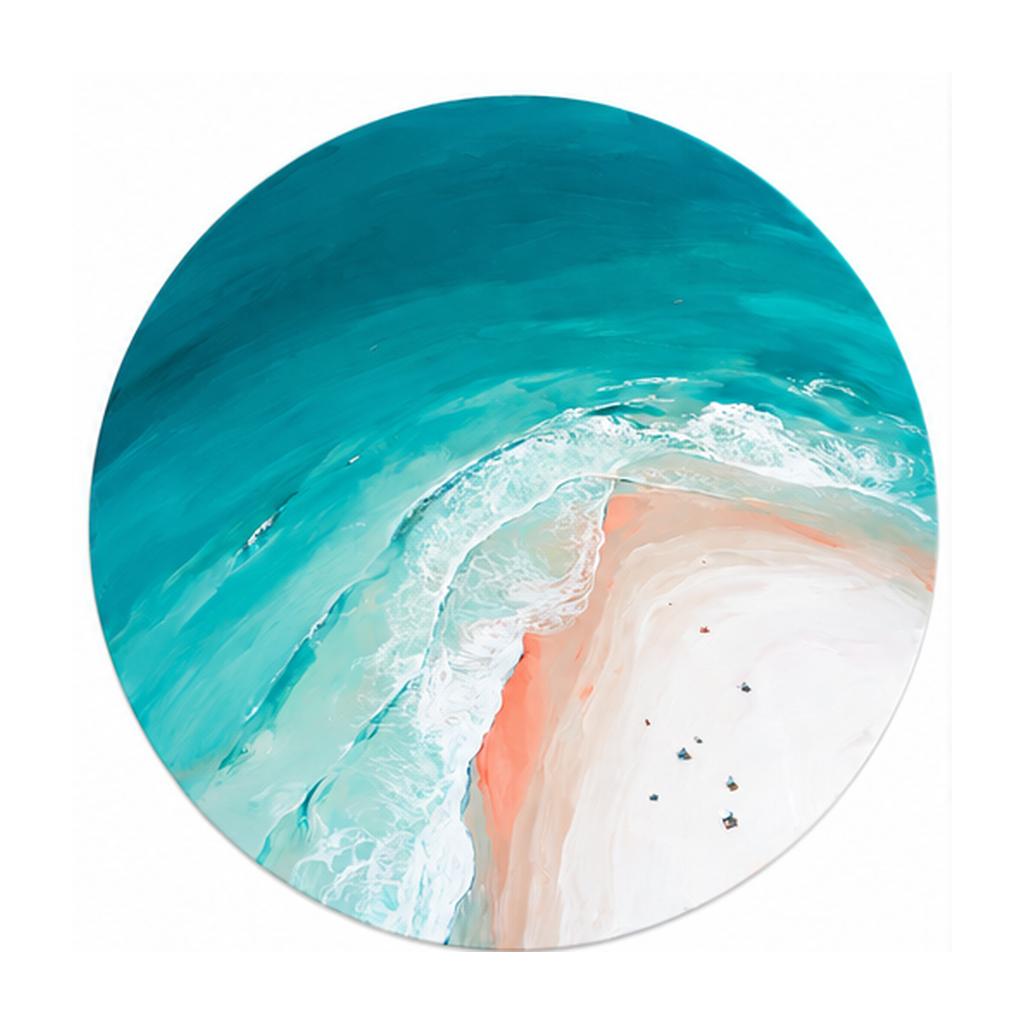 Turquoise Tidal Shore Coastal Wall Plate