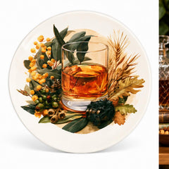 Amber Spirit Botanical Still Life Wall Plate