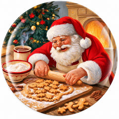 Santa’s Cosy Gingerbread Baking Wall Plate