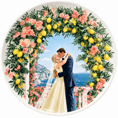 Amalfi Romance Wedding Wall Plate