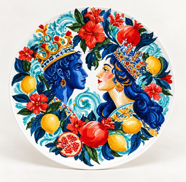 Sicilian Royal Romance Wall Plate