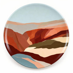 Layered Desert Horizon Decorative Wall Plate