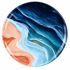 Ocean Flow Abstract Wall Plate